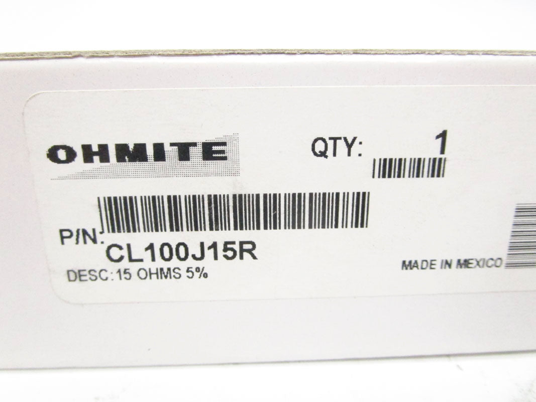 OHMITE CL100J15R NSMP