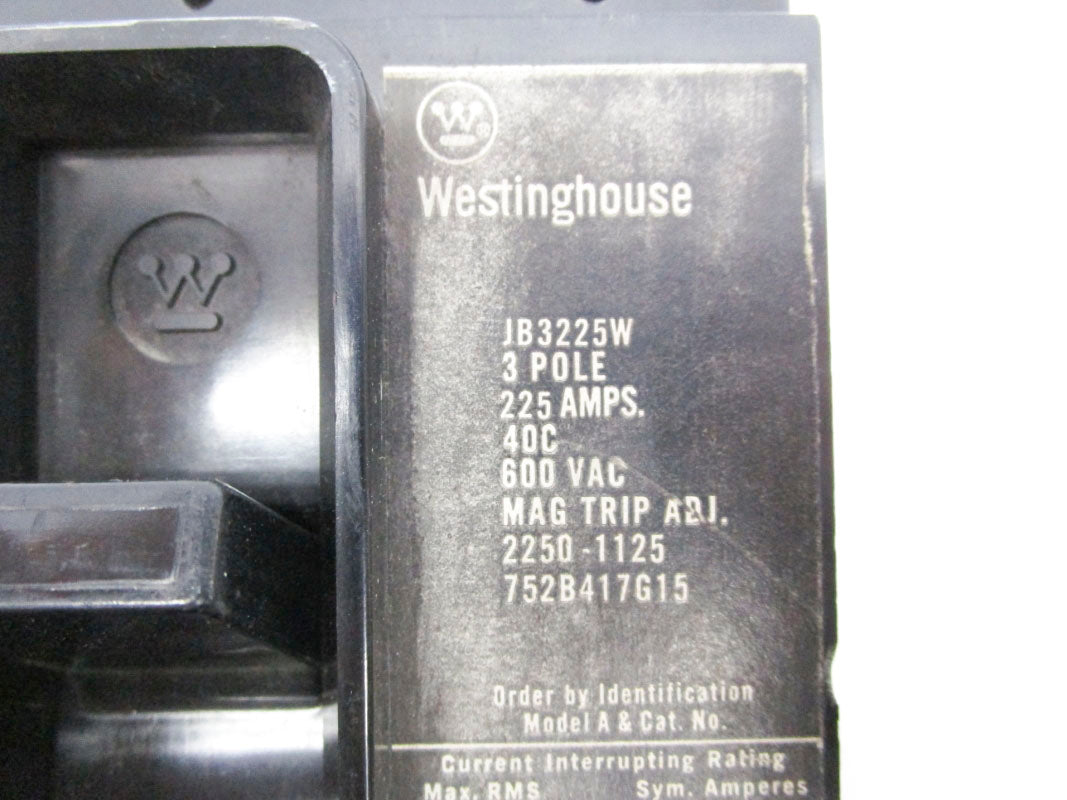 WESTINGHOUSE JB3225W 600VAC 225A UNMP