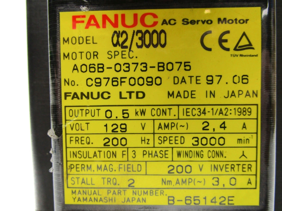 FANUC A06B-0373-B075 (AS PICTURED) NSNP