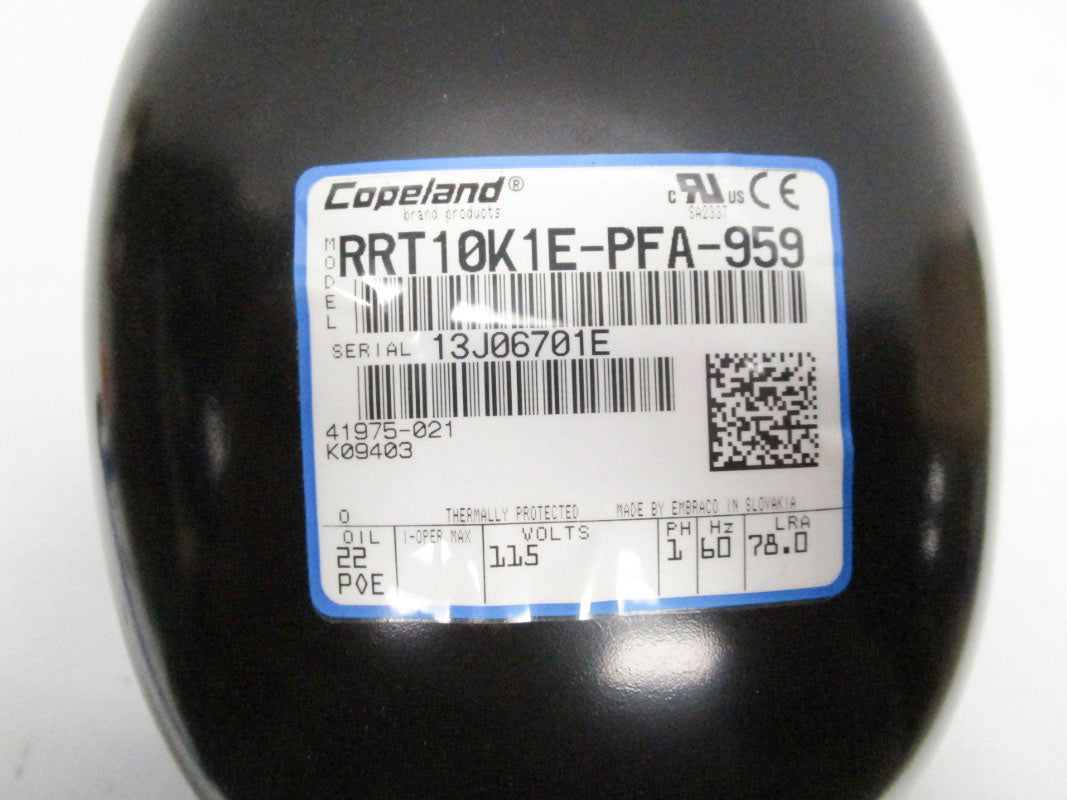 COPELAND RRT10K1E-PFA-959 115V NSNP