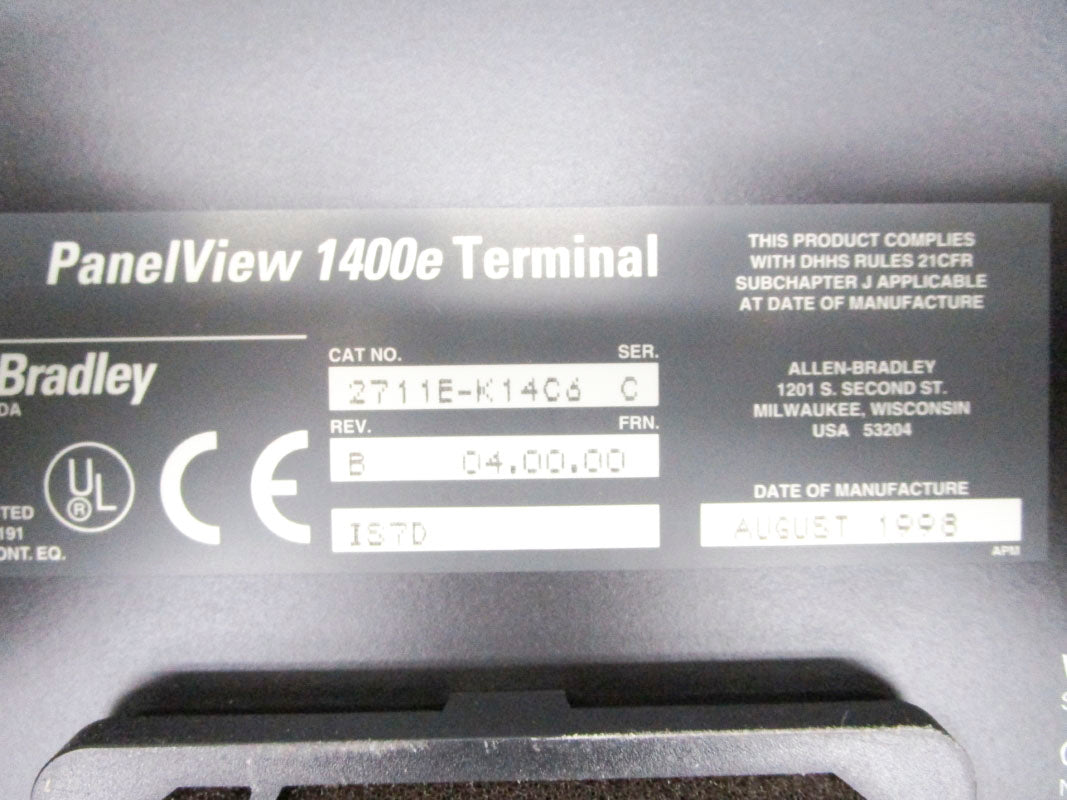 ALLEN BRADLEY 2711E-K14C6 SER. C F/W 04.00.00 UNMP