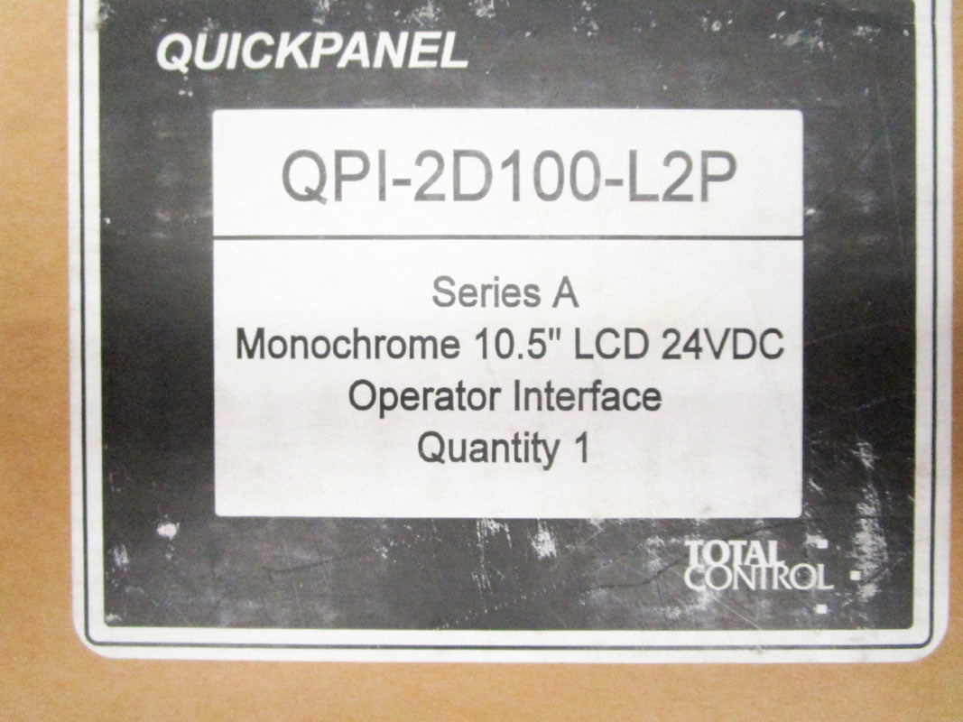 TOTAL CONTROL QPI2D100L2P SER. A 24VDC 10.5" NSMP