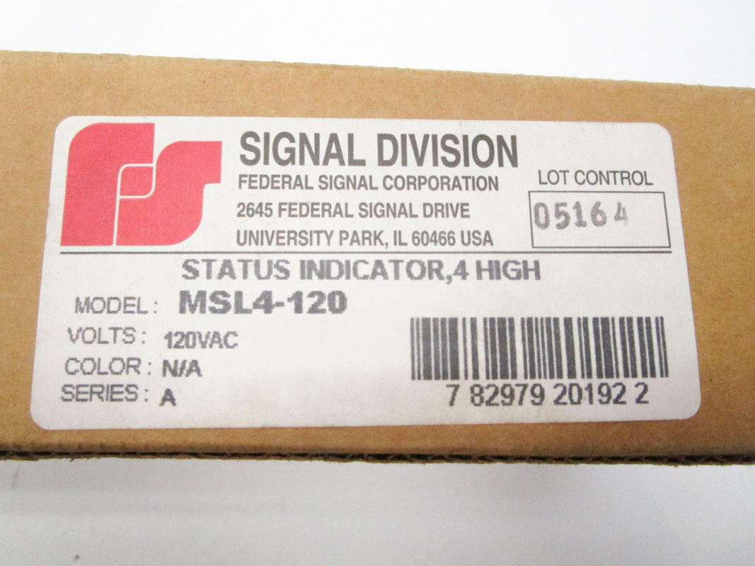 INDUSTRIAL SPARE PART MSL4-120 SER. A 120VAC NSFS
