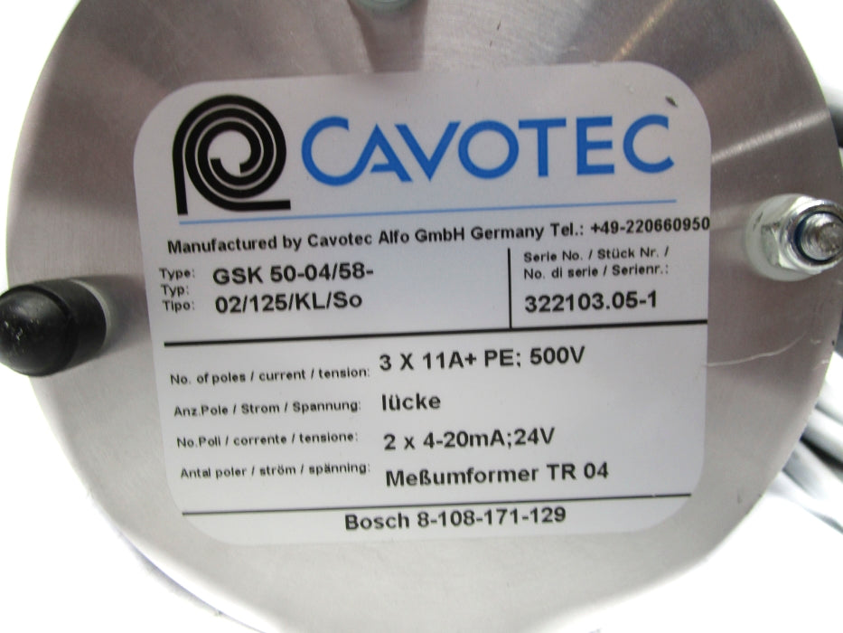 CAVOTEC GSK50-04/58-02/125/KL/SO NSNP