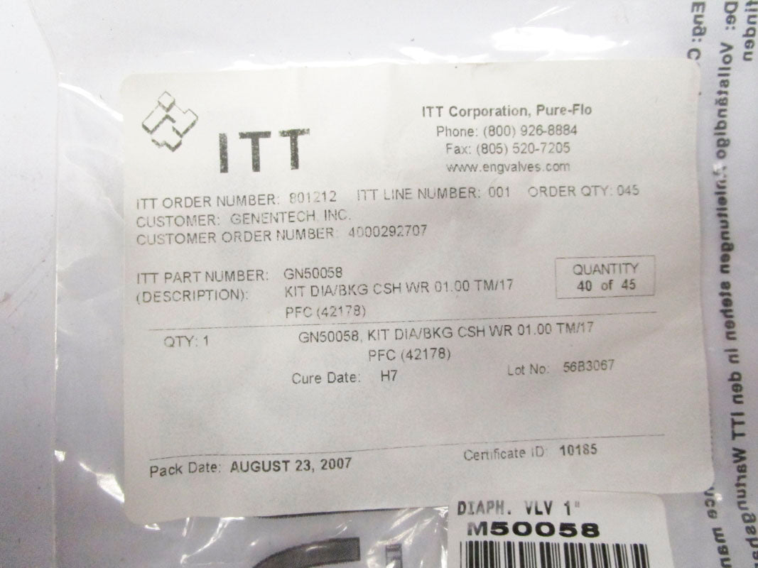 ITT 42178 1" NSMP