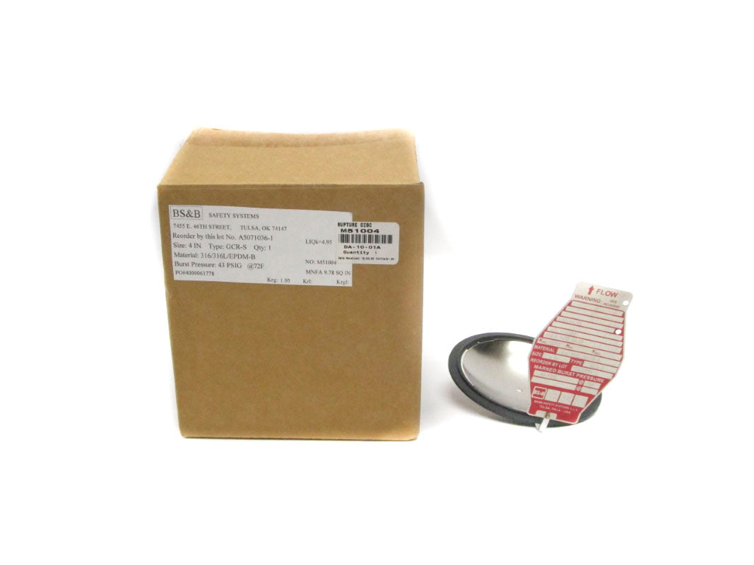 BS&B A5071036-1 GCR-S 43PSI 4" NSMP