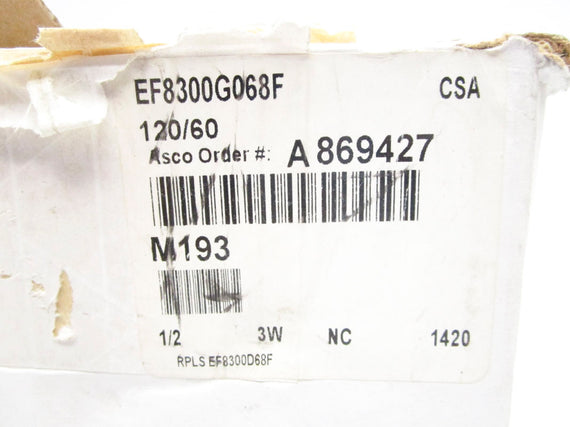 ASCO EF8300G068F 120PSI NSMP