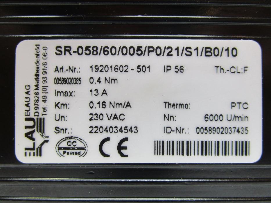 SCHNEIDER ELECTRIC SR-058/60/005/P0/21/S1/B0/10 NSMP