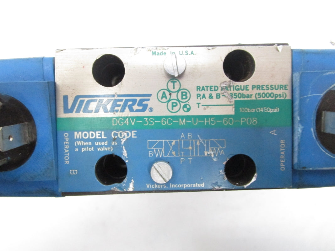 VICKERS DG5V76C2TMUH540P08 24VDC 5000PSI UNMP