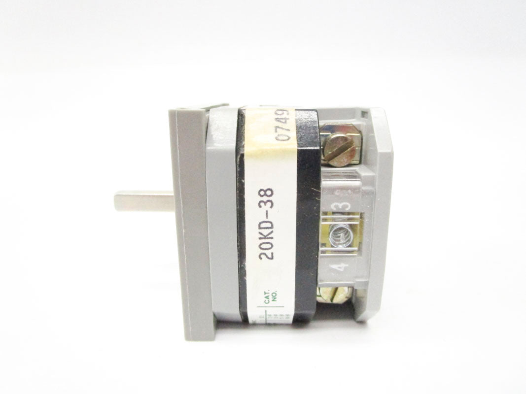 ELECTROSWITCH 20KD-38 600VAC 20A (AS PICTURED) NSMP