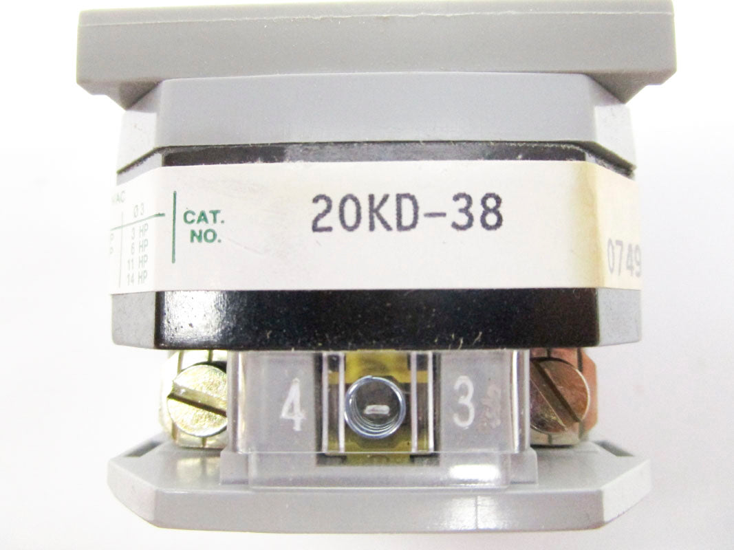 ELECTROSWITCH 20KD-38 600VAC 20A (AS PICTURED) NSMP
