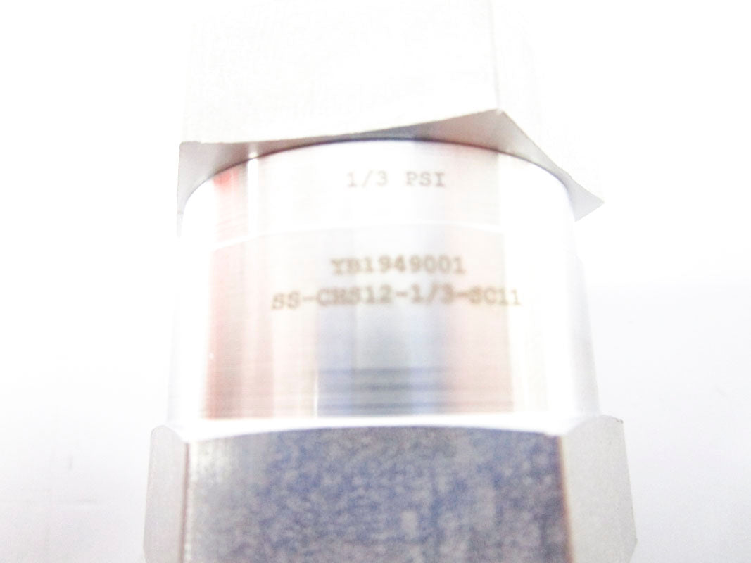 SWAGELOK SS-CHS12-1/3-SC11 1/3PSI NSNP