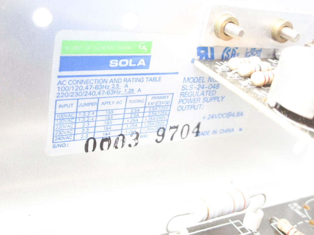 SOLA SLS-24-048  240VAC 1.25A UNMP