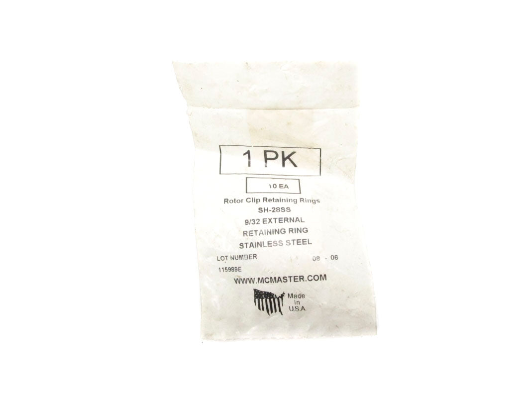 MCMASTER SH-28SS 9/32" (PKG OF 10) NSMP