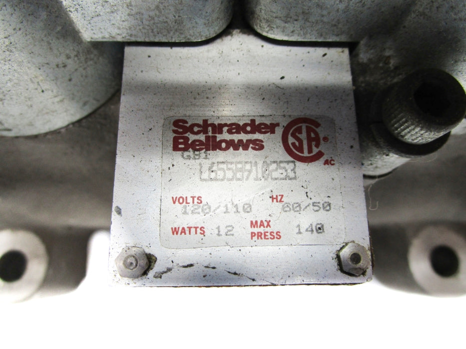 SCHRADER BELLOWS L6558910253 120/110V 150PSI UNMP