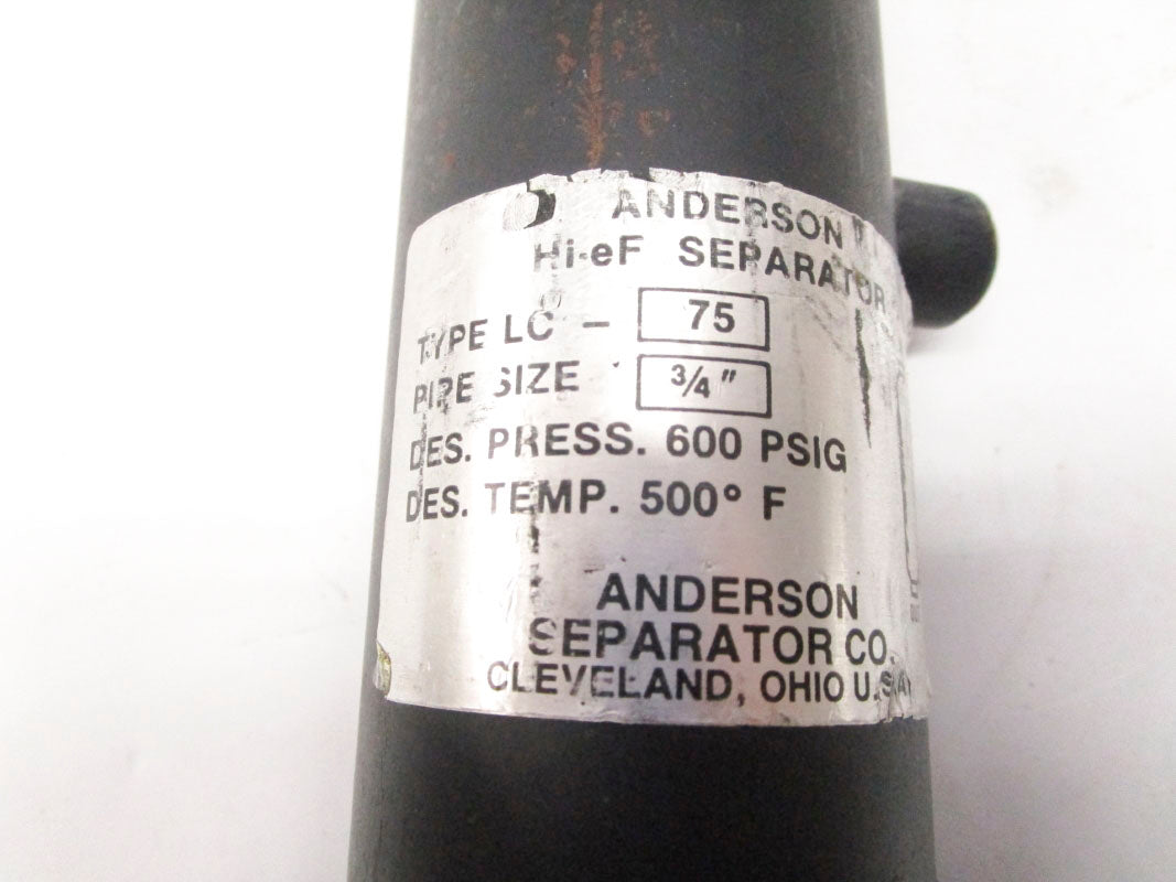 ANDERSON LC-75 600PSI 500'F 3/4" UNMP