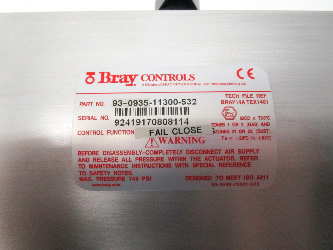 BRAY CONTROLS 93-0935-11300-532 140PSI NSMP