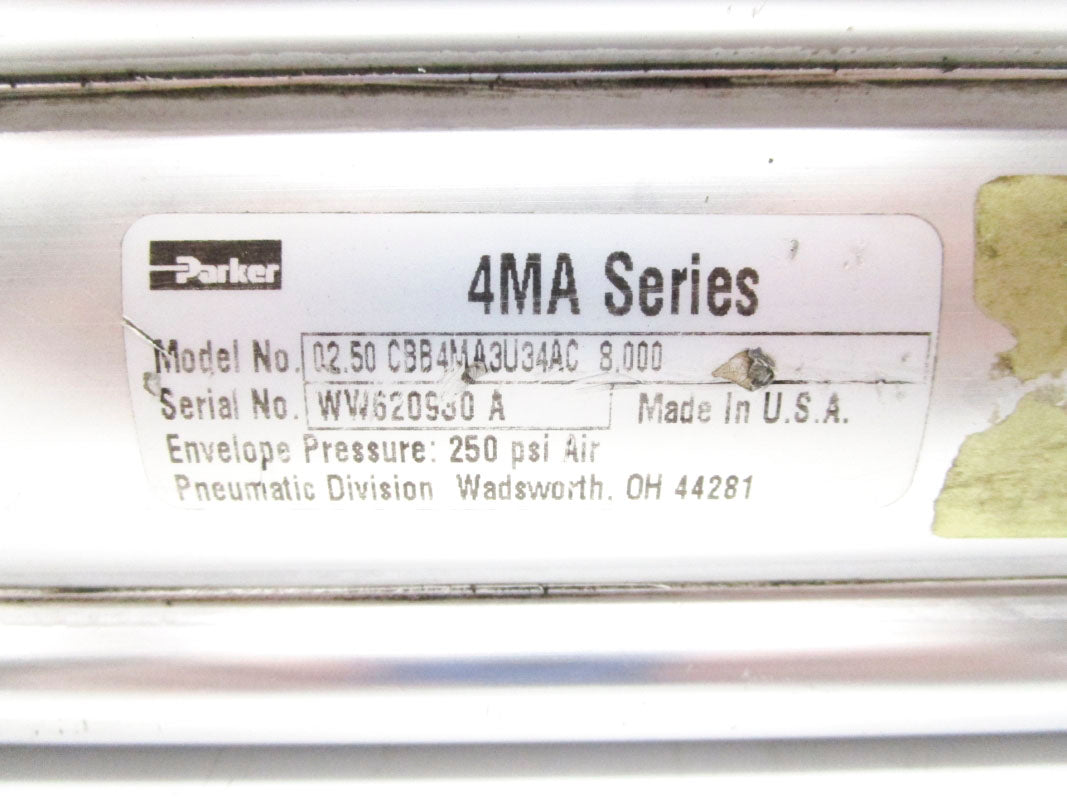 PARKER 02.50CBB4MA3U34AC8.000 SER. 4MA 250PSI UNMP
