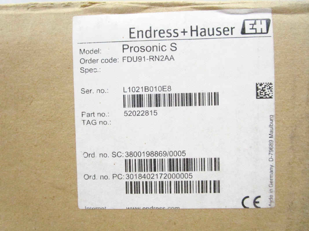 ENDRESS+HAUSER FDU91-RN2AA 58PSI NSMP