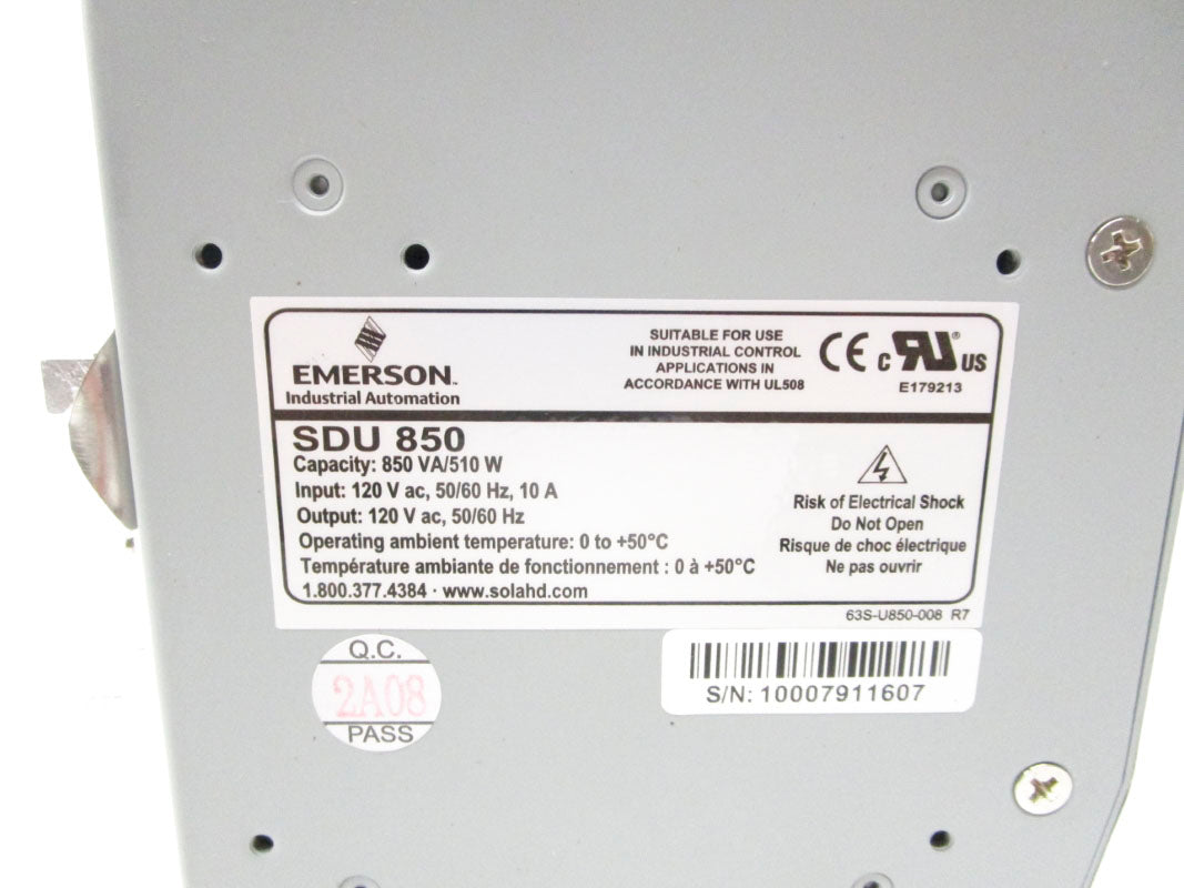 EMERSON SDU850 120VAC 10A NSMP