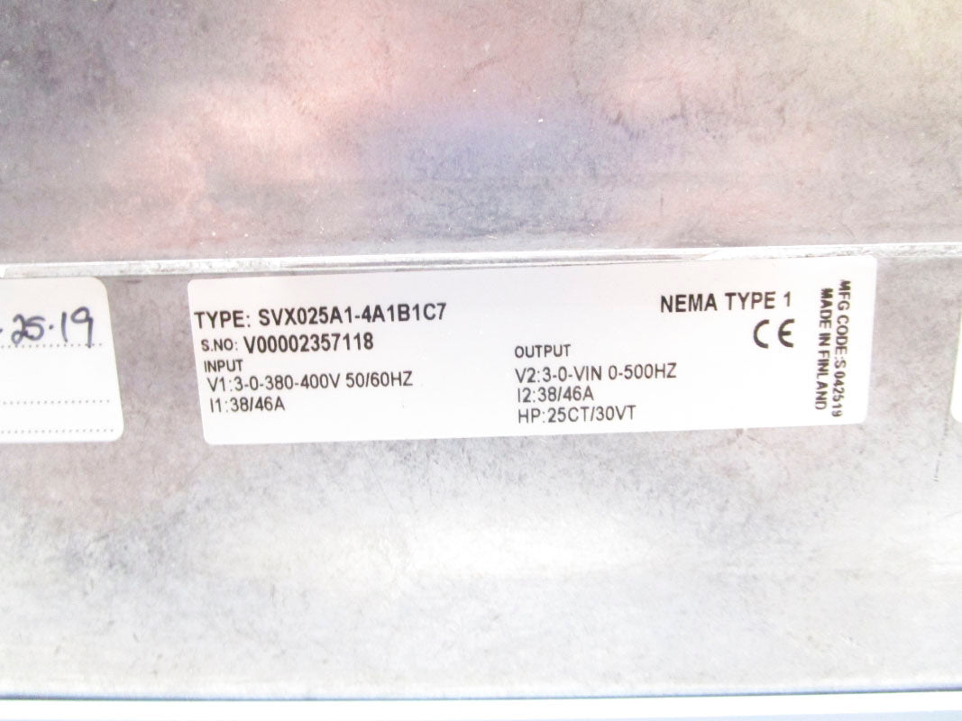 EATON SVX025A1-4A1B1C7 380-400V 38/46A NSMP-OEM