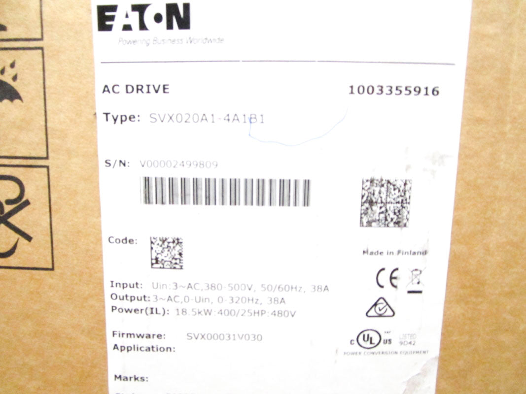 EATON SVX020A1-4A1B1 380-500VAC 38A NSMP