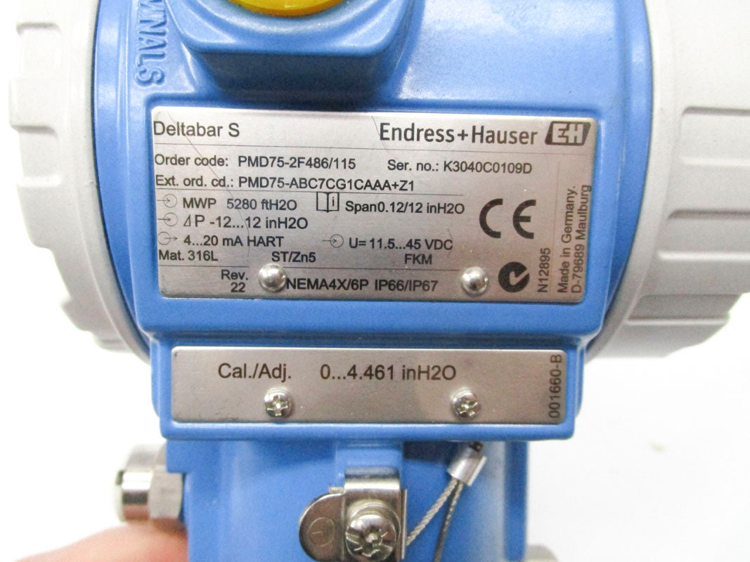 ENDRESS+HAUSER PMD75-ABC7CG1CAAAZ1 11.5-45VDC NSNP