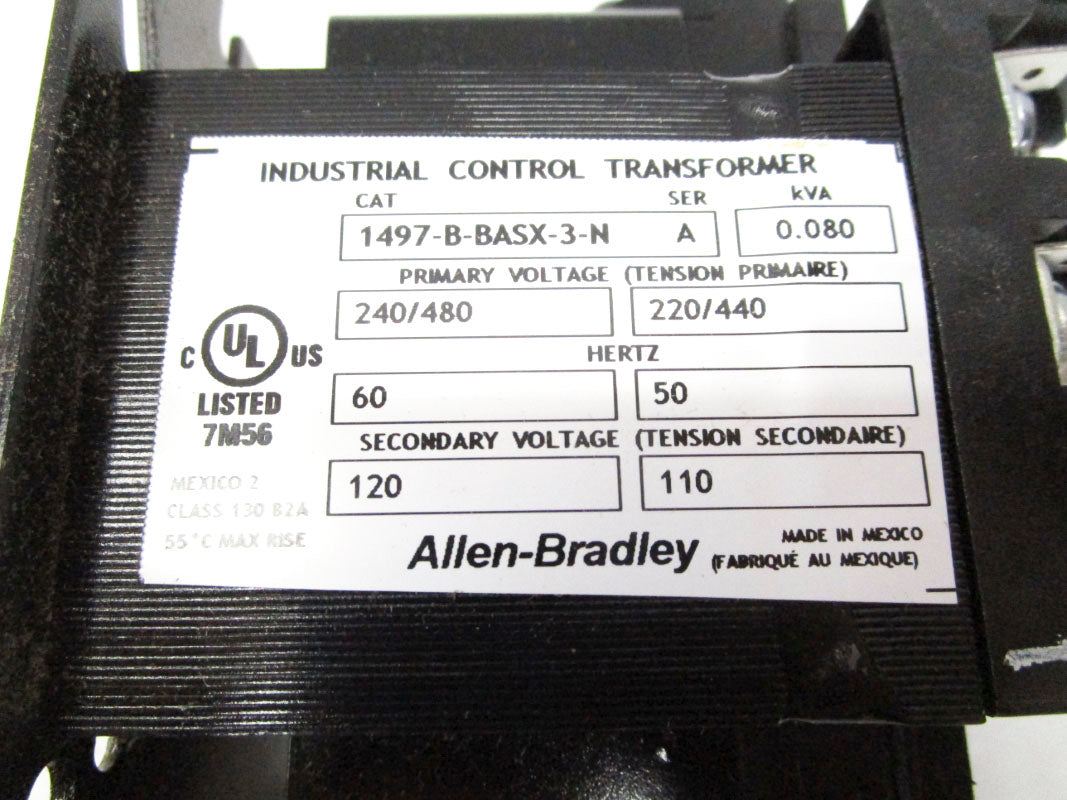 ALLEN-BRADLEY 1497-B-BASX-3-N SER. A 240/480V (BR/WH) NSMP