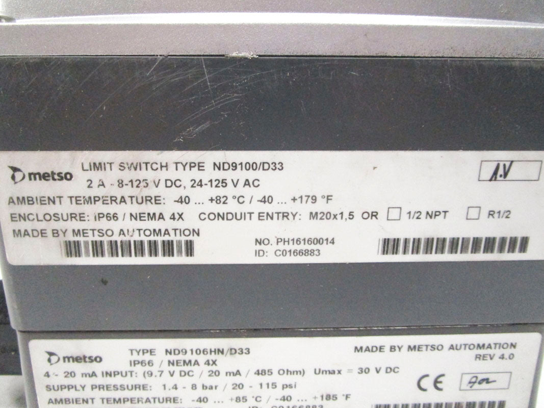 METSO ND9106HN/D33 24-125VAC 2A UNMP