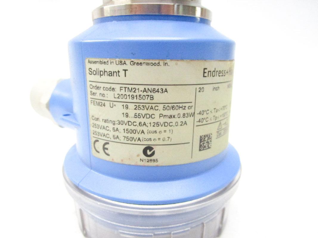 ENDRESS+HAUSER FTM21-AN643A 19-253VAC 5A UNMP
