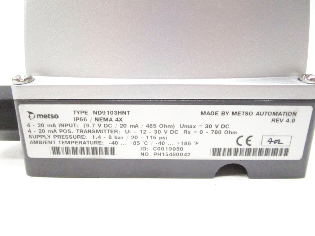 METSO ND9103HNT-CE07A3 30VDC 20-115PSI NSMP