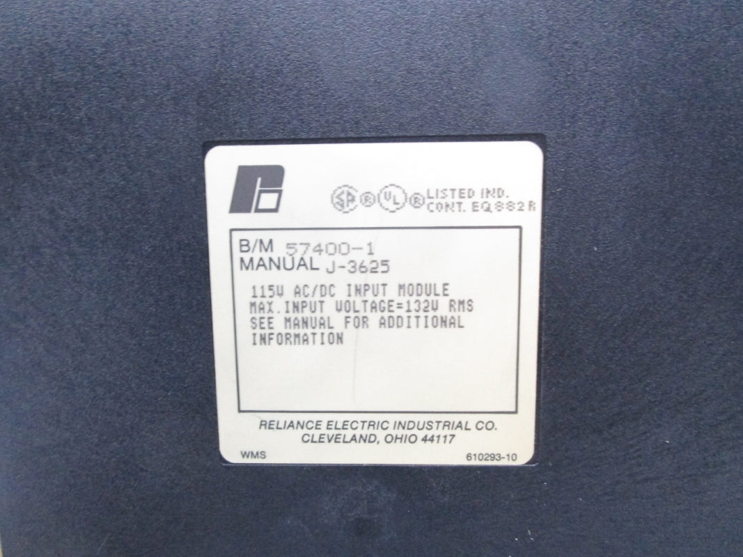 RELIANCE ELECTRIC 57400-1 115VAC UNMP