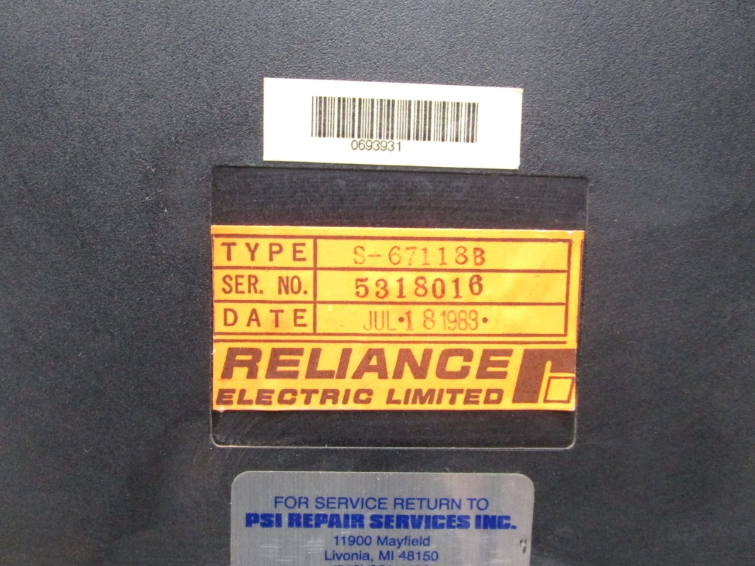 RELIANCE ELECTRIC S-67118B UNMP