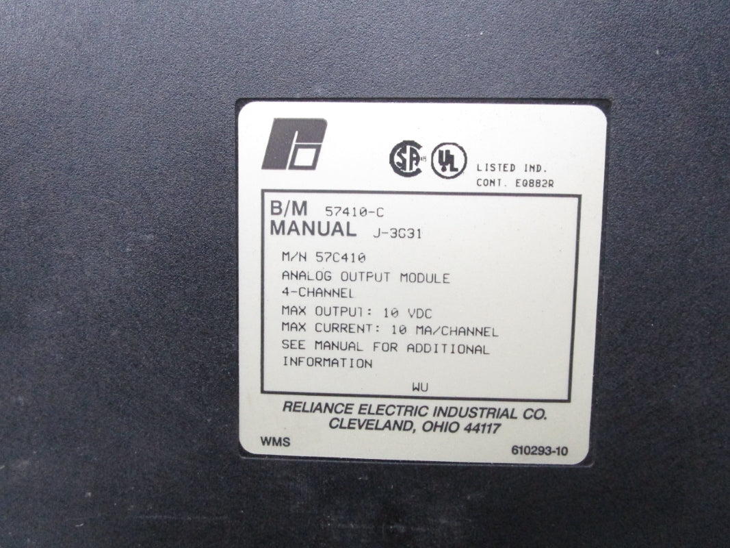 RELIANCE ELECTRIC 57410-C 10VDC UNMP