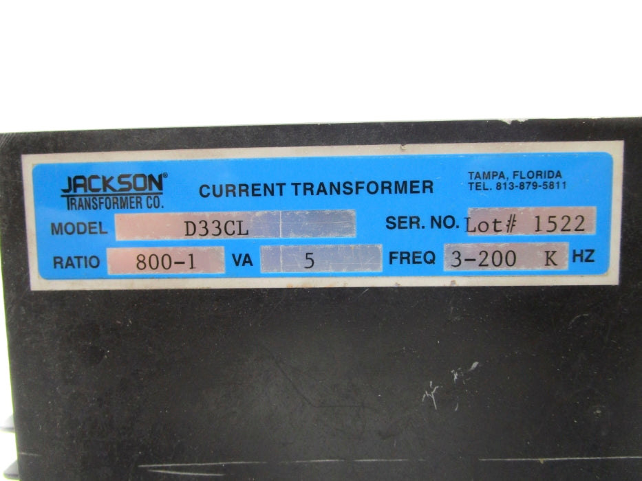 JACKSON TRANSFORMER D33CL UNMP