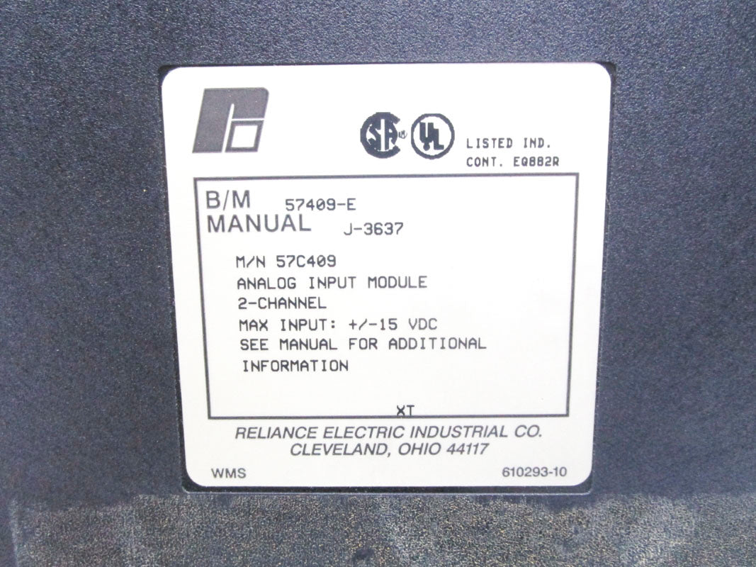 RELIANCE ELECTRIC 57409-E 15VDC UNMP