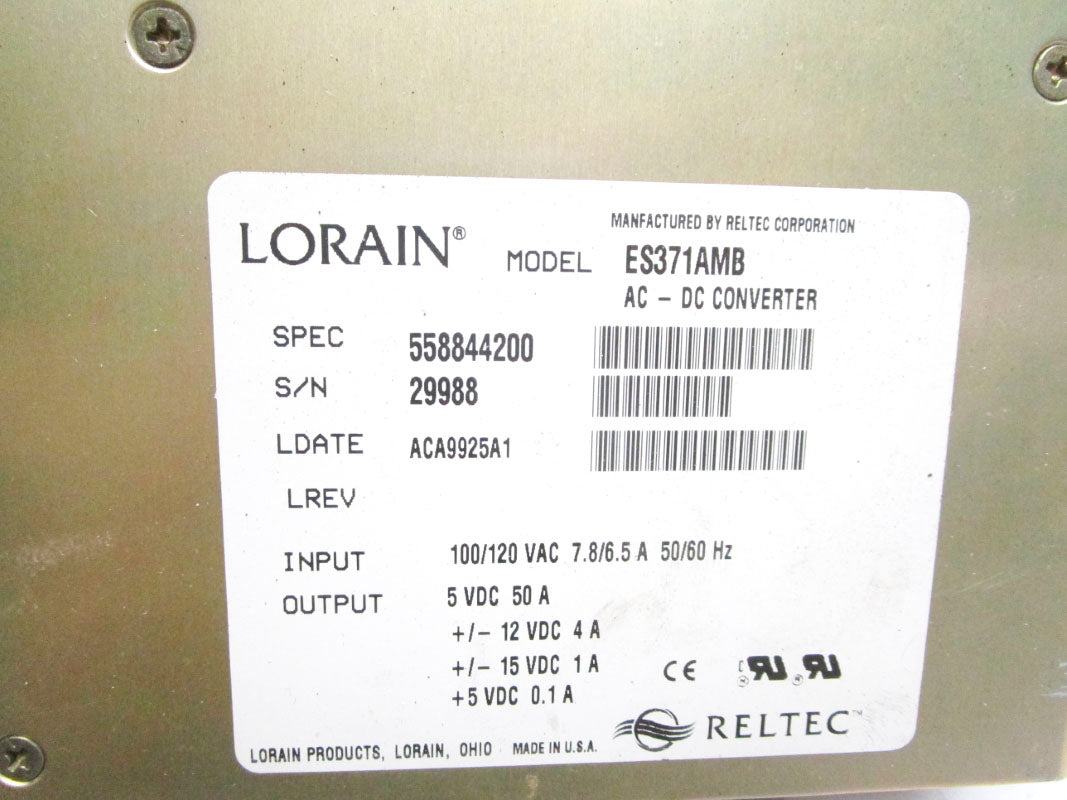 RELIANCE ELECTRIC 57493-A 110/120VAC 7.8/6.5A UNMP