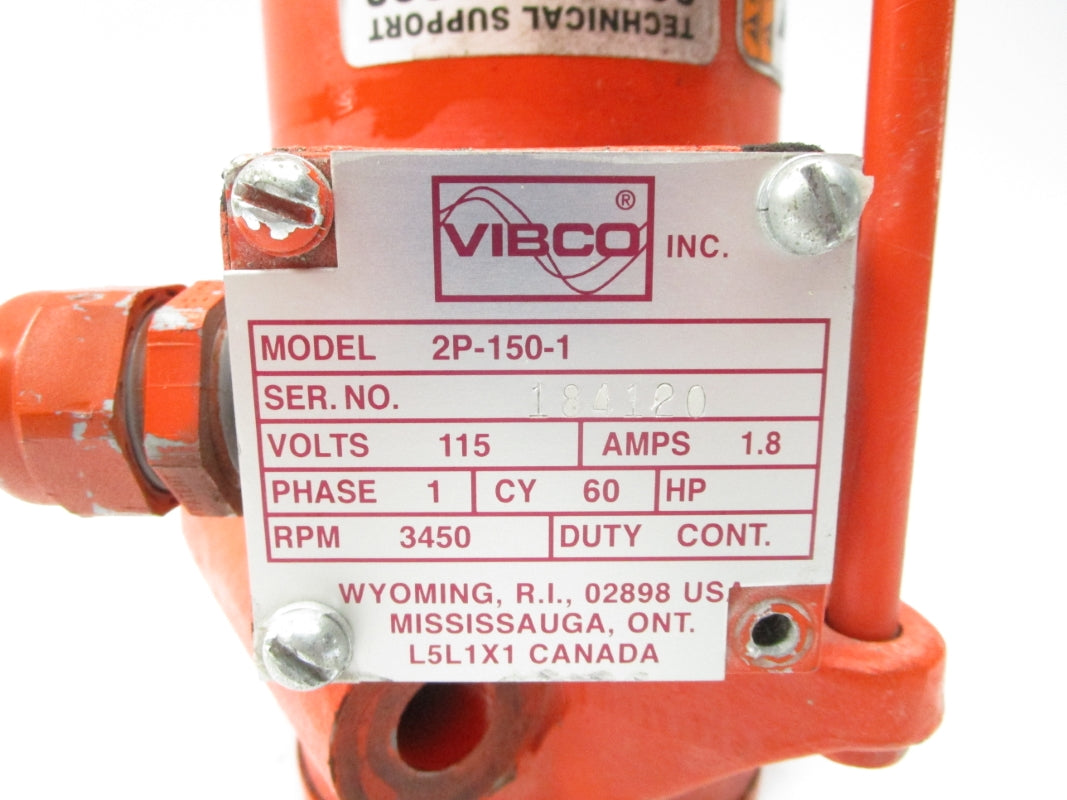 VIBCO 2P-150-1 115V 1.8A UNMP
