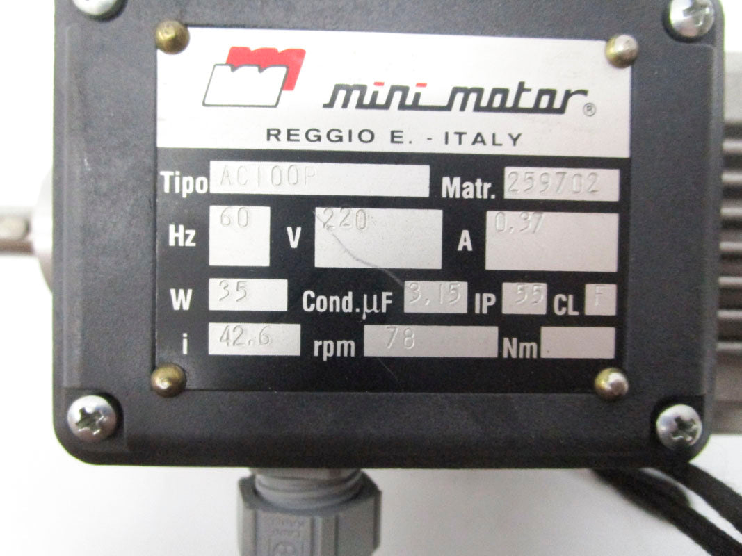 MINO MOTOR AC100P 259702 220V 0.37A NSNP
