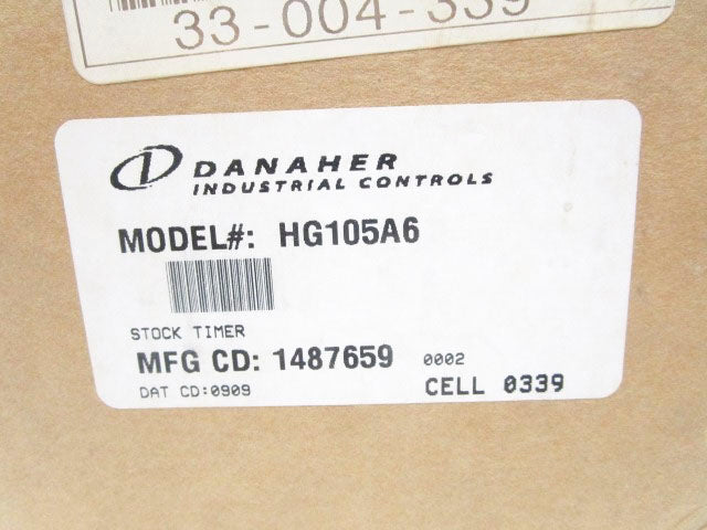 DANHER HG105A6 148659 120/240VAC 10/5A NSMP