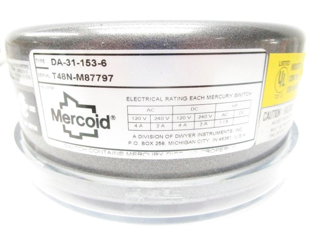 MERCOID DA-31-153-6 120/240V 2/4A NSMP