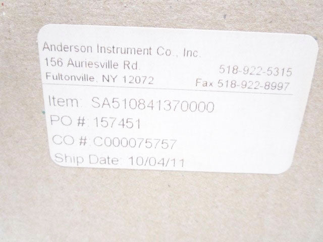 ANDERSON INSTRUMENTS SA510841370000 NSMP