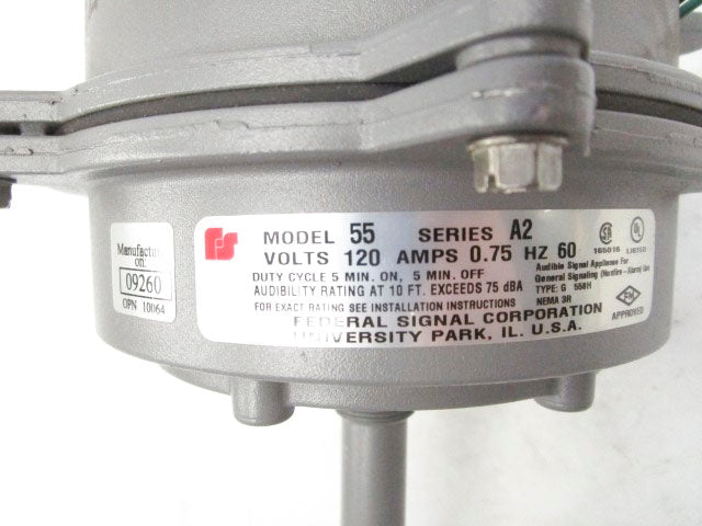 FEDERAL SIGNAL 55 SER. A2 120V, 0.75A NSNP