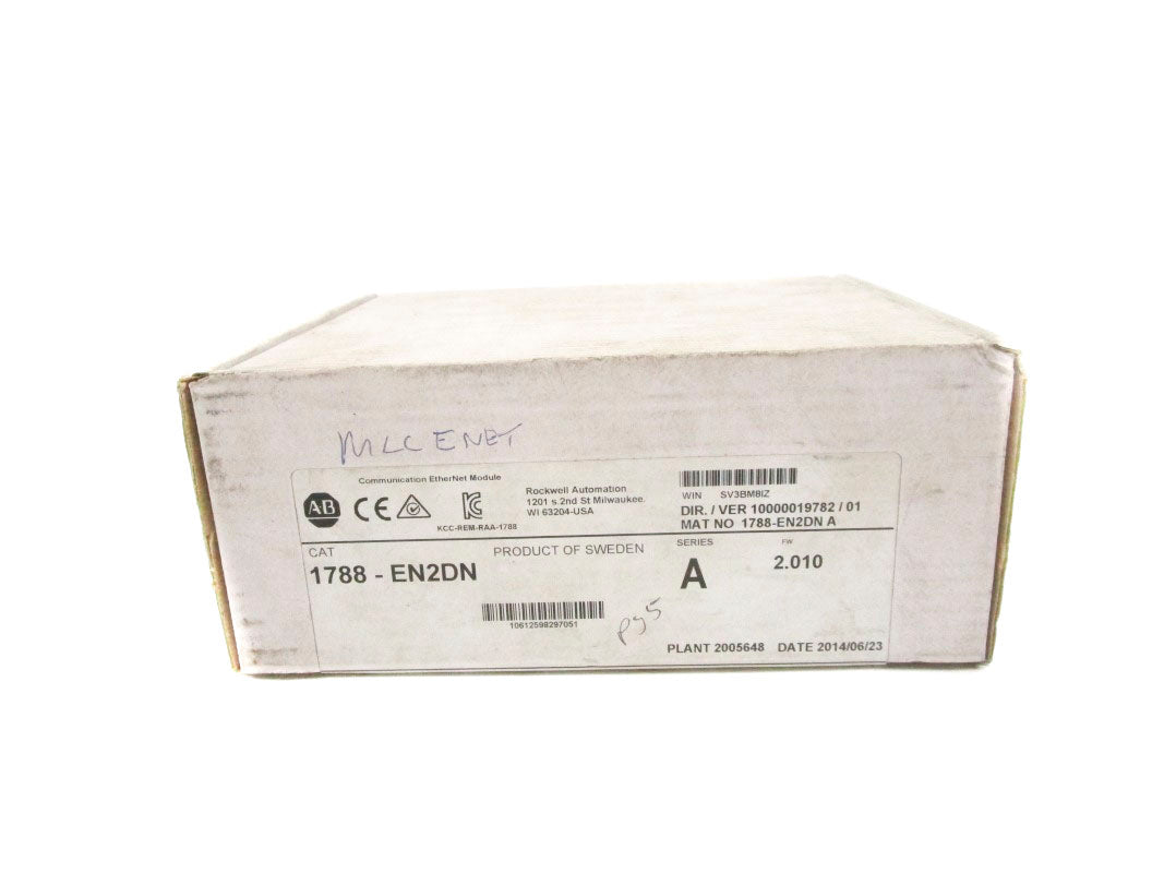 ALLEN BRADLEY 1788-EN2DN SER. A F/W 2.010 DATE: 2014 NSFS