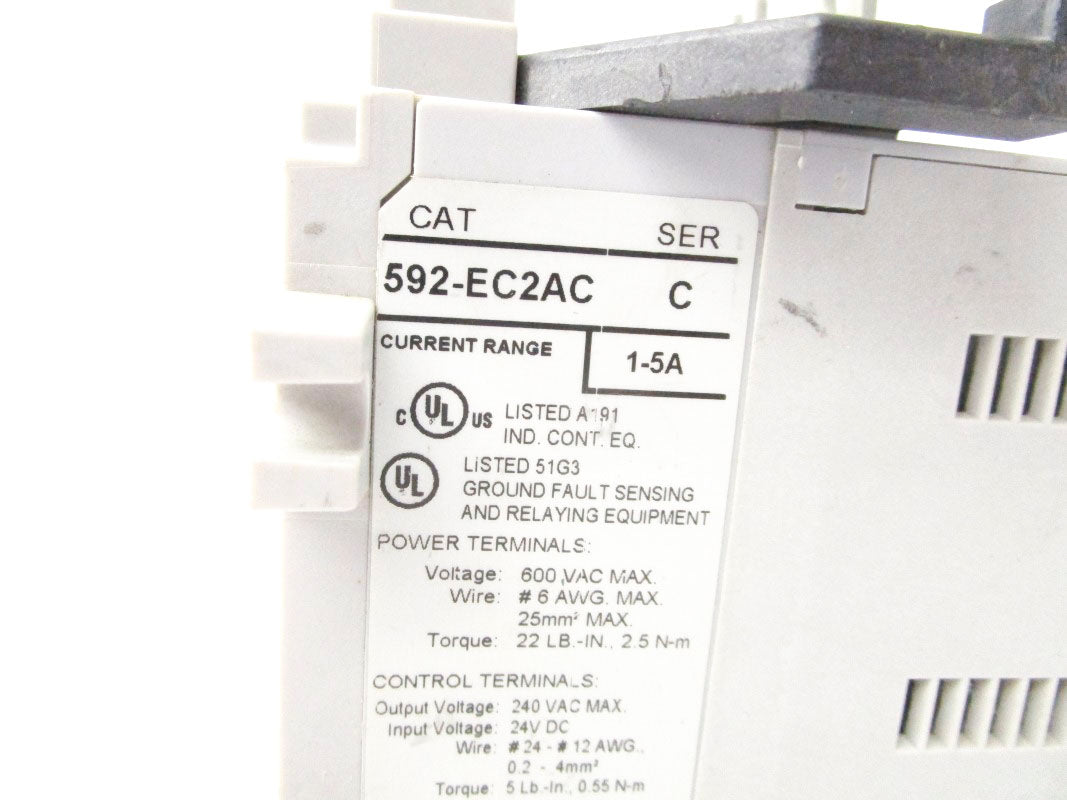 ALLEN BRADLEY 592-EC2AC SER. C 600VAC 1-5A NSNP