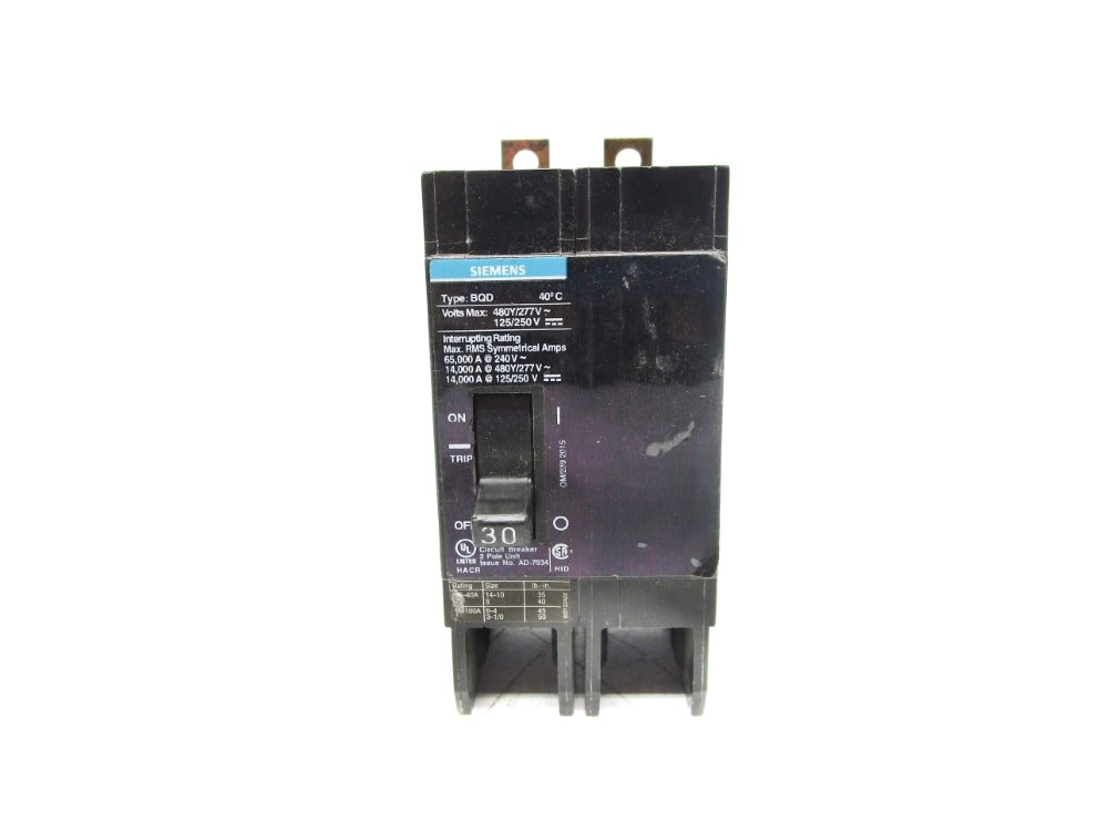 SEIMENS BQD230 30A 480V NSNP
