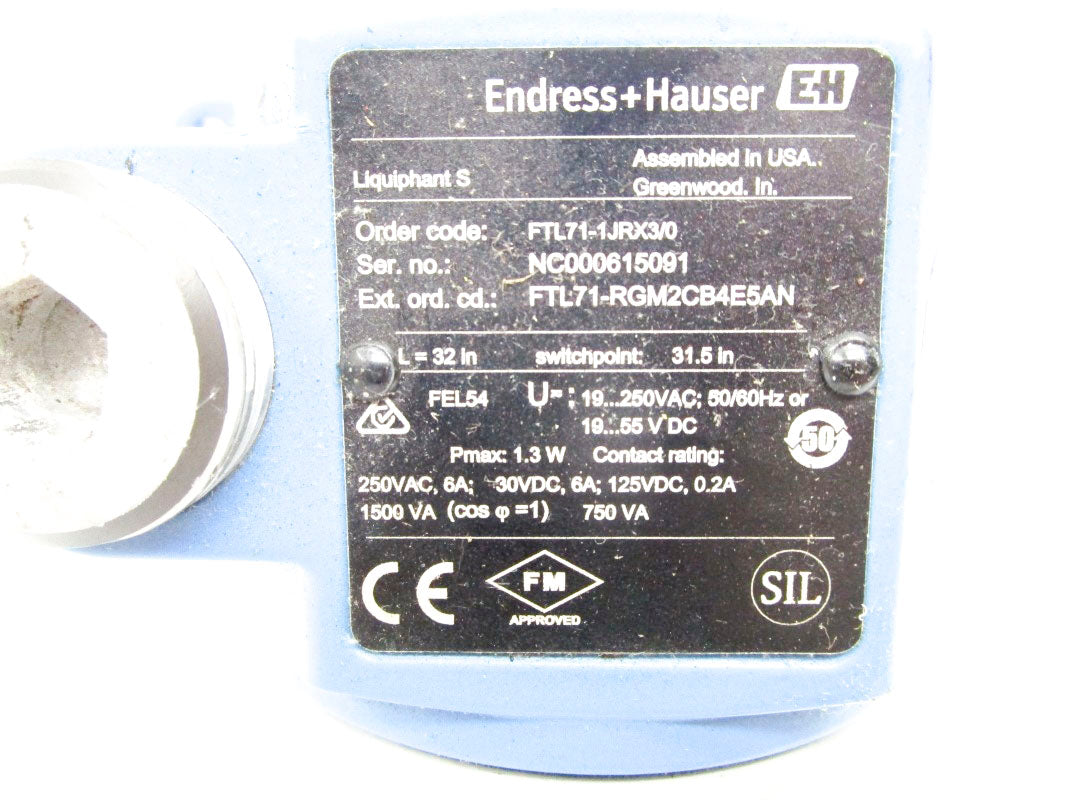 ENDRESS+HAUSER FTL71-RGM2CB4E5AN 19-250VAC 6A UNMP