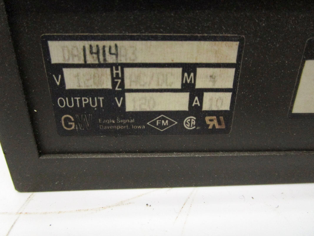 EAGLE SIGNAL DA1414A3 120VAC/DC 10A UNMP