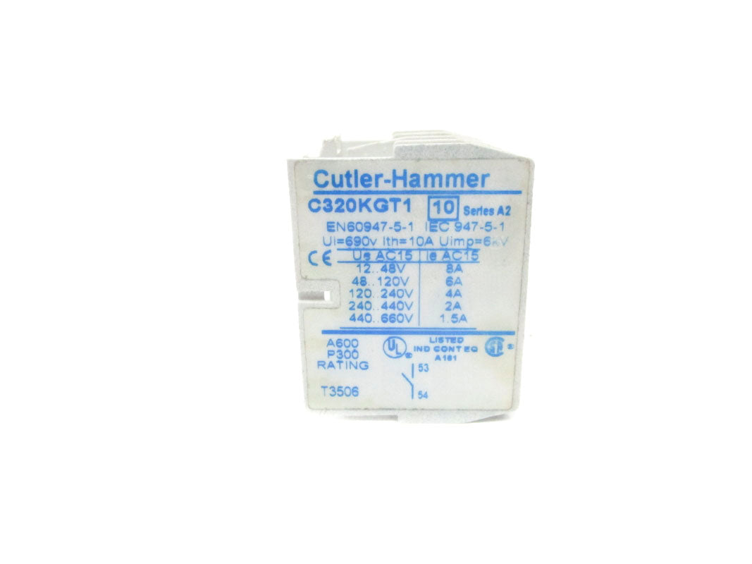 CUTLER HAMMER C320KGT1 SER. A2 690V 10A NSNP