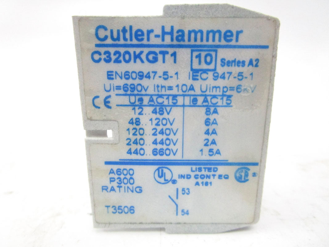 CUTLER HAMMER C320KGT1 SER. A2 690V 10A NSNP